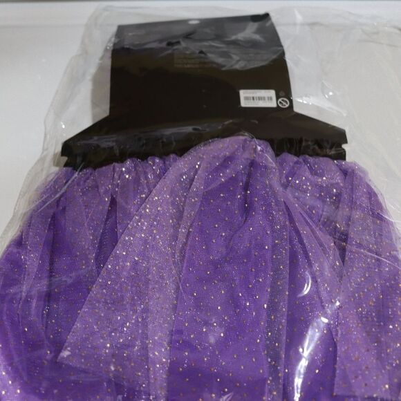 Forever 21 Purple Halloween Costume with Sparkly Tulle Kids Witch Costume OS - Picture 6 of 7